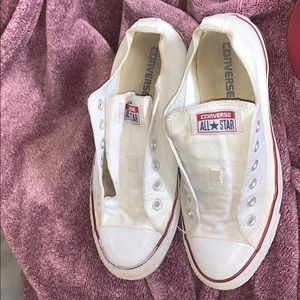 white low top converse